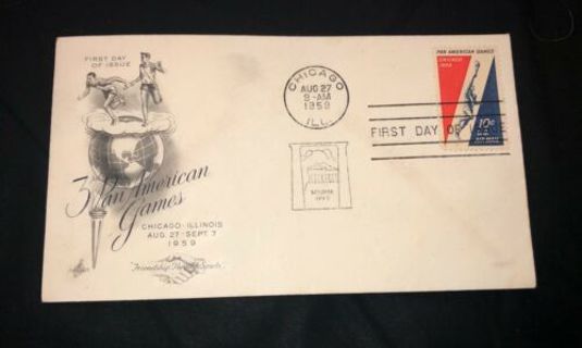 1959 ArtCraft 3rd PanAmericn Games FDC