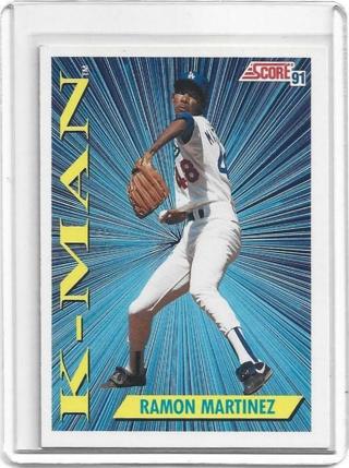 1991 SCORE RAMON MARTINEZ K-MAN CARD