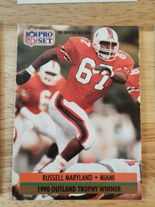 91 Pro Set Russell Maryland #32