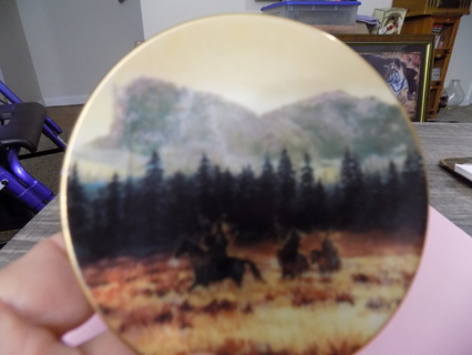 vintage 1995 Wolf Ridge Bradford Exchange mini plate  Within sunrise