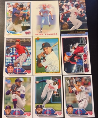 9 Minnesota Twins baseball cards 