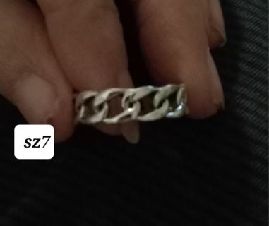 Chain link ring sz7 new