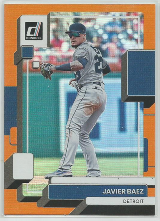 2022 Donruss-Javier Baez-Orange Refractor