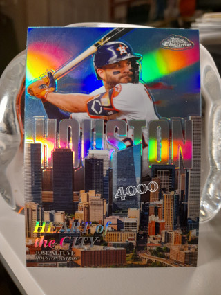 2022 Jose Altuve Heart of The City Topps Chrome Refractor Astros