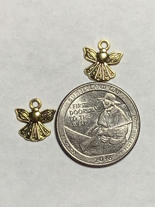 ANTIQUE GOLD CHARMS~#89~SET OF 2~FREE SHIPPING!