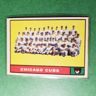 1961 - TOPPS BASEBALL CARD NO. 122 - CHICAGO TEAM - CUBS