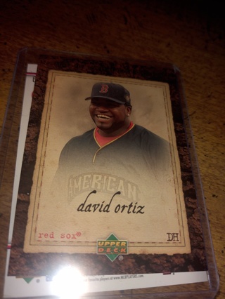 2-card lot baseball veterans David Ortiz , Red Sox 