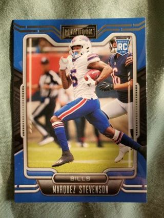 2021 Panini Playbook Rookie Marquez Stevenson