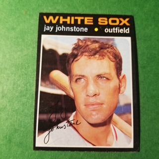 1971 Topps Vintage Baseball Card # 292 - JAY JOHNSTONE - WHITE SOX - EXMT/NRMT 