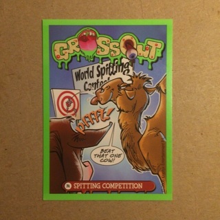 2006 Upper Deck Grossout Trading Card | SPITTING COMPETITION | Card # 14