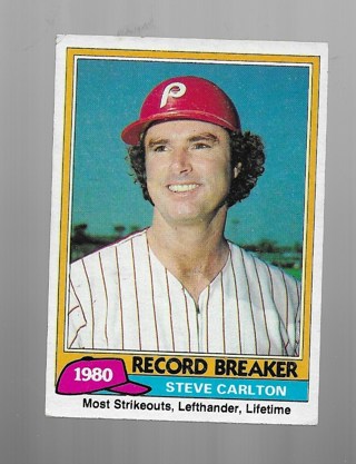 1981 TOPPS STEVE CARLTON #202(HOF)