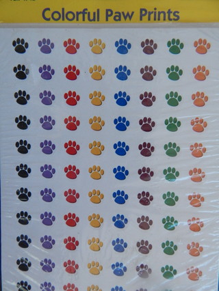 Colorful & Fun Assorted "PAW PRINTS" stickers!!