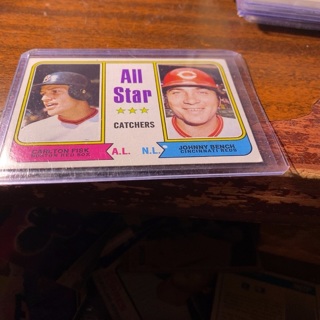 1974 topps all star catchers baseball card 