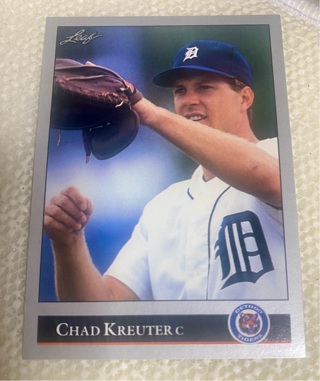 Chad Kreuter 1992 Leaf Detroit Tigers