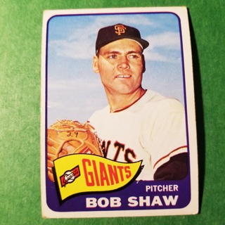 1965 - TOPPS BASEBALL CARD NO. 428 - BOB SHAW- GIANTS