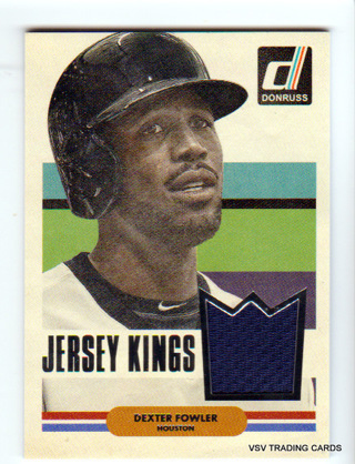 Dexter Fowler, 2015 Panini Donruss Jersey Kings RELIC Card #18, Houston Astros, (LB22)