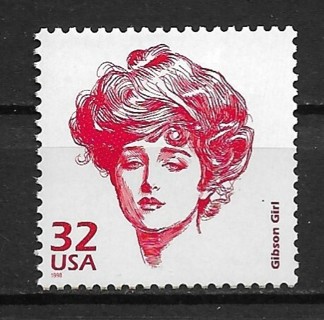 1998 Sc3182m Celebrate the Century: 1900s Gibson Girl MNH