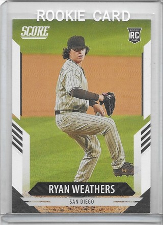 Ryan Weathers 2021 Chronicles Score #1 Rookie Card