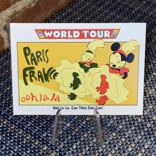 1992 Impel Disney Mickey's World Tour in Paris Ooh La La, Can They Can-Can! #179