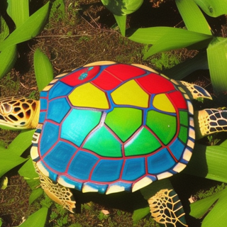 Listia Digital Collectible: Rainbow turtle