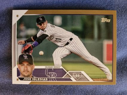 2023 Topps Gold Jose Iglesias