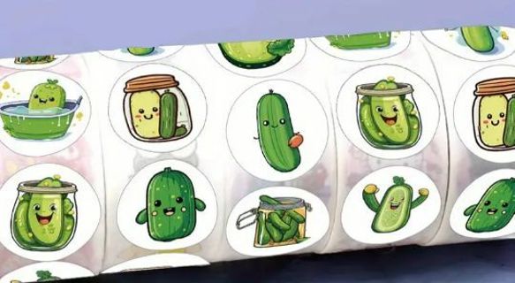 ➡️NEW⭕(10) 1" FUNNY PICKLE STICKERS!! (SET 3 of 3)