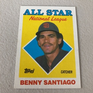 1988 Topps - [Base] #404 All Star - Benito Santiago