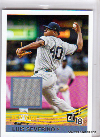 Luis Severino 2018 Panini Donruss 1984 Retro RELIC Baseball Card #R84-LS New York Yankees, (L1