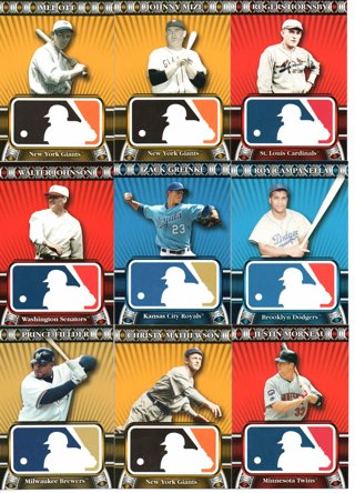 (9) 2010 Topps Logoman Insert Cards