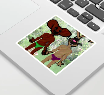 1 Rabbit and Mouse Decal