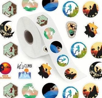 ↗️NEW⭕(10) 1" ROCK CLIMBING STICKERS!!⭕OUTDOOR ADVENTURE