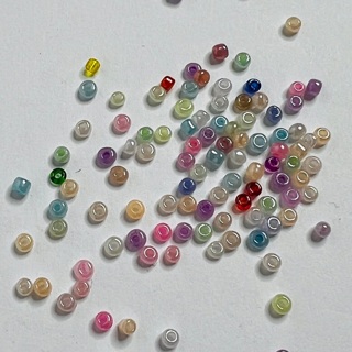 Pastel Pearl 3mm Glass Seed Beads 