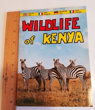 Wildlife of Kenya, Africa Booklet