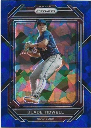 2023 PRIZM BLADE TIDWELL BLUE CRACKED ICE PRIZM REFRACTOR ROOKIE CARD