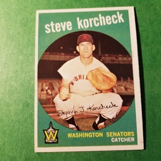 1959 - TOPPS BASEBALL CARD NO. 284 - STEVE KORCHECK - SENATORS