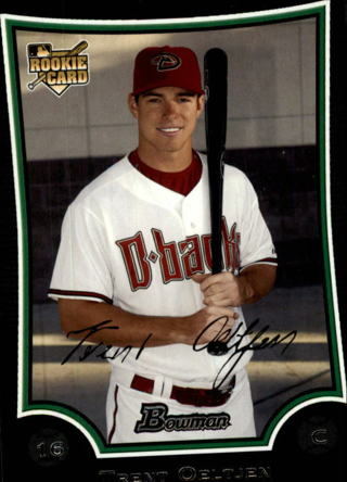 2009 Bowman Chrome Draft Arizona Baseball Card #BDP5 Trent Oeltjen RC