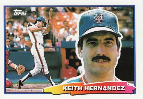 1988 Topps Keith Hernandez First Base New York Mets Big Baseball Card #59