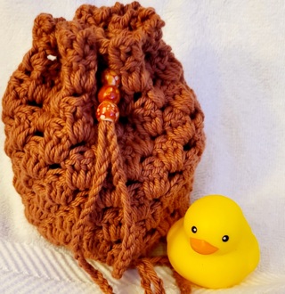 Crochet Pull String Gift Bag or SOAP BAG FOR SHOWER OR BATH**LQQK**