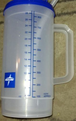 Liquid Tracking Hospital Mug w/Lid