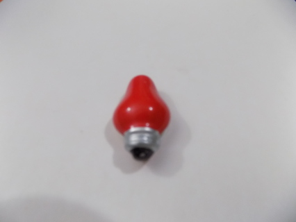 1 1/2 inch ceramic red Christmas bulb shaped button cover