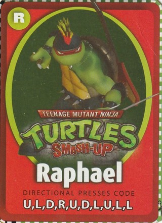 1990 red baron pizza teenage mutant turtles card cut out