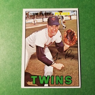 1967 - TOPPS BASEBALL CARD NO. 246 - JIM PERRY - TWINS - EXMT/NRMT/MT. - READ