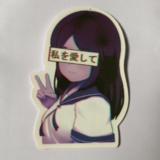 Anime Girl Decal Sticker 