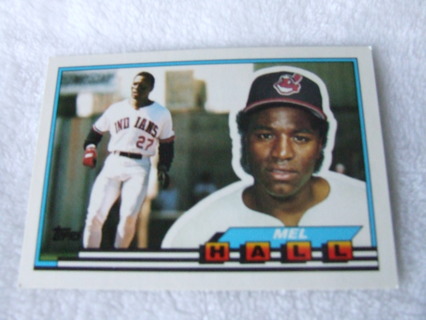 1989 Mel Hall Cleveland Indians Topps Big Card #13