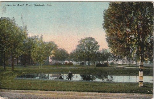 Vintage Used Postcard: n: 1911 South Park, Oshkosh, WI