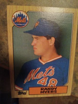 1987 TOPPS RANDY MYERS NEW YORK METS BASEBALL CARD# 213