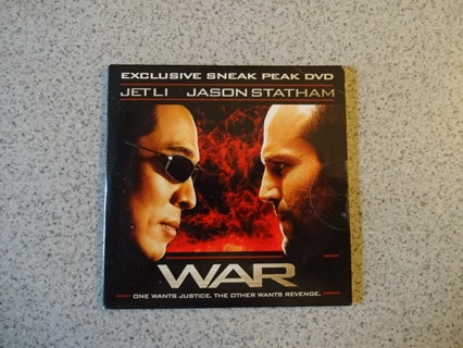Rare Jason Statham and Jet Li "WAR" Promo Mini DVD