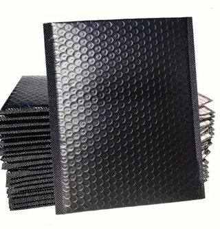 ↗️⭕(1) 10"× 11.5" BLACK BUBBLE MAILER ⭕XXL