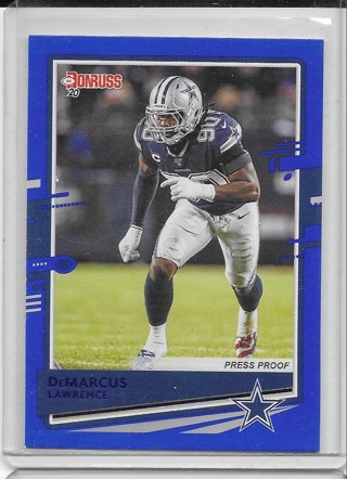 Demarcus Lawrence 2020 Donruss Press Proof Blue #85