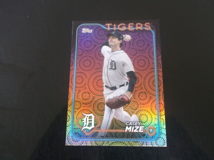 2024 Topps Series 2    Casey Mize   Holiday Foil   card  #  694   Detroit Tigers 